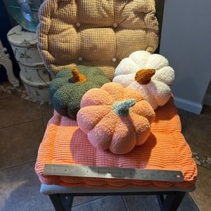 Fall decor plush pumpkin pillows,seat cushions